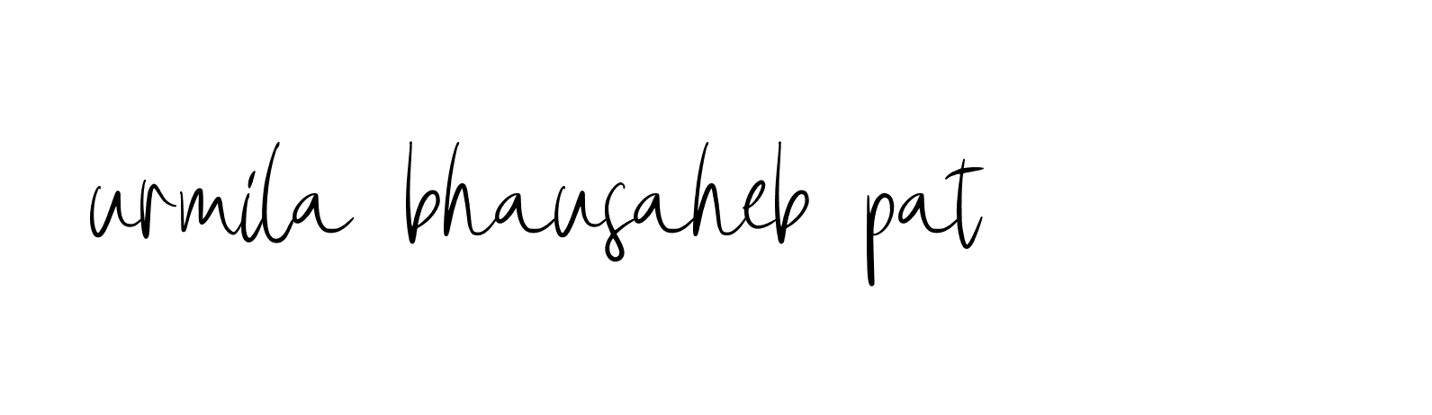 Signature of urmila-bhausaheb-pat