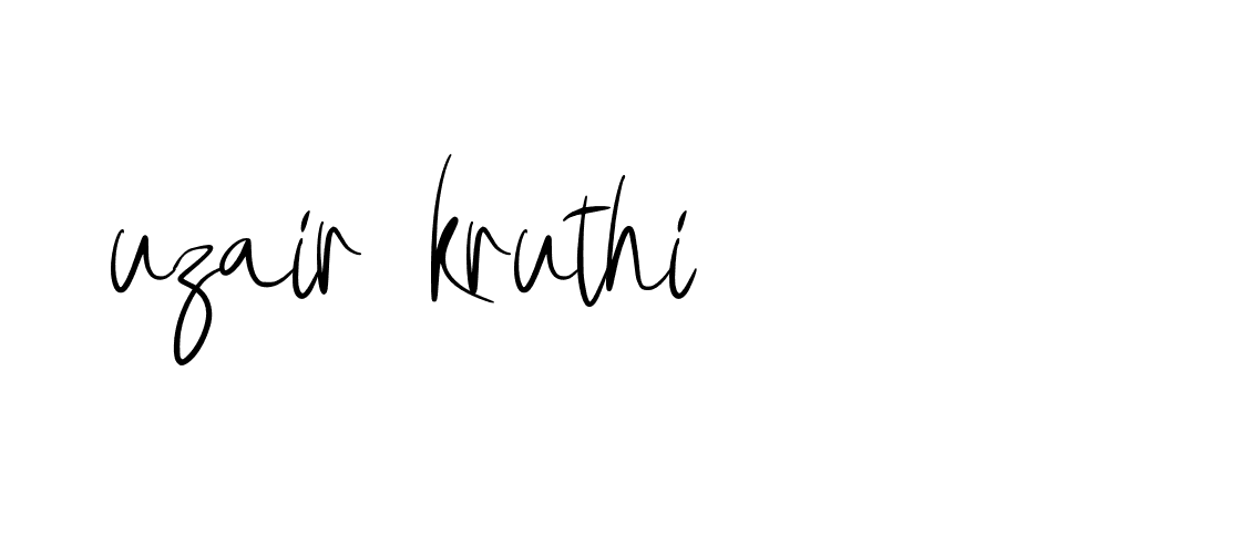 Signature of uzair-kruthi