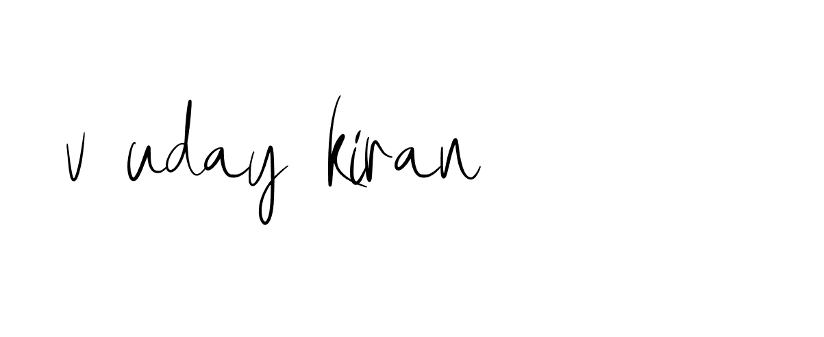 Signature of v-uday-kiran