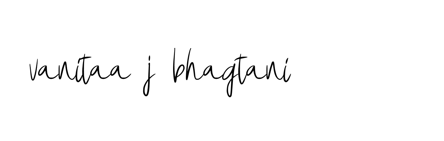 Signature of vanitaa-j-bhagtani