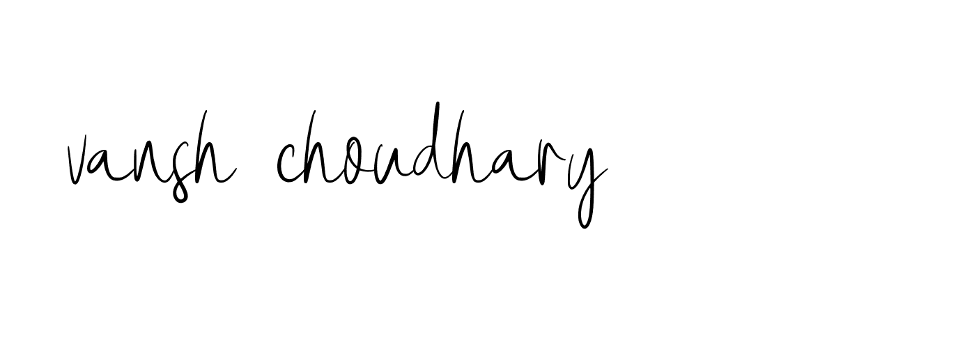 Signature of vansh-choudhary