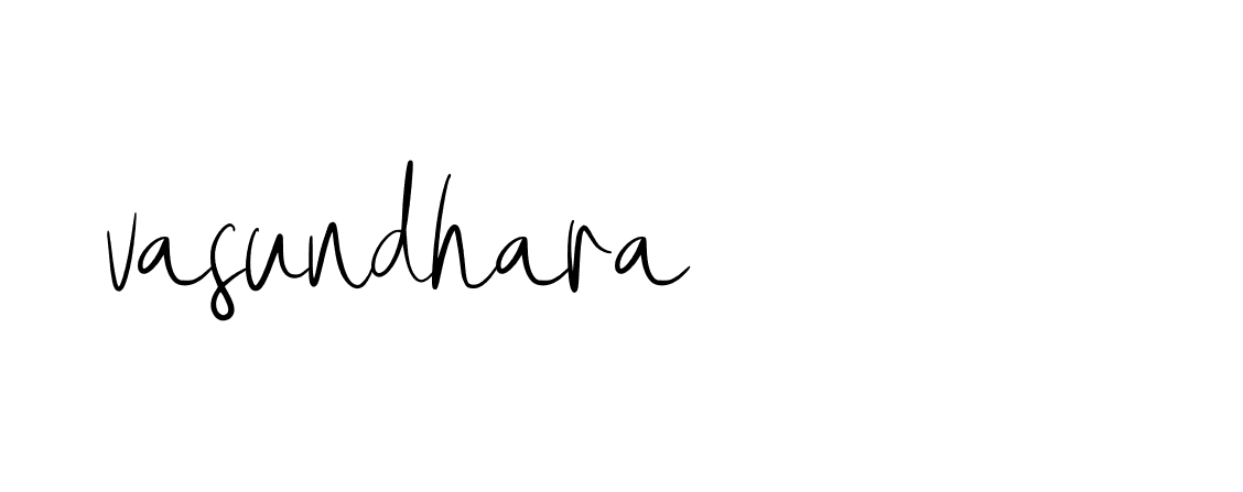 Signature of vasundhara