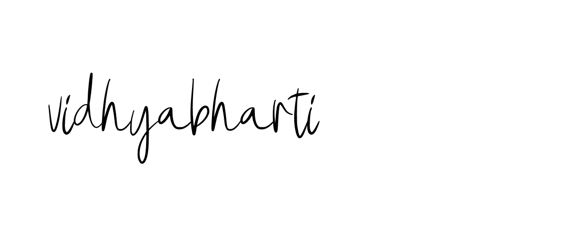 Signature of vidhyabharti