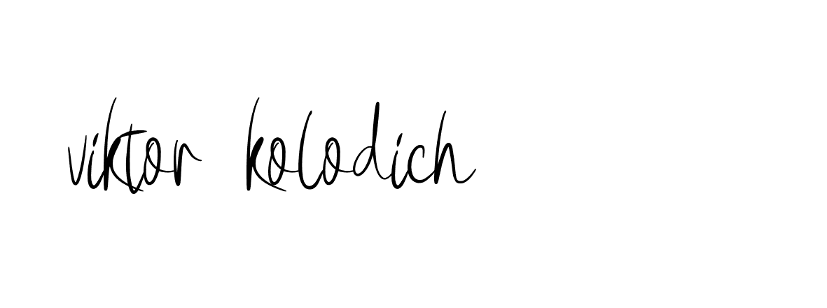 Signature of viktor-kolodich