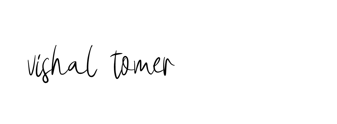 Signature of vishal-tomer-