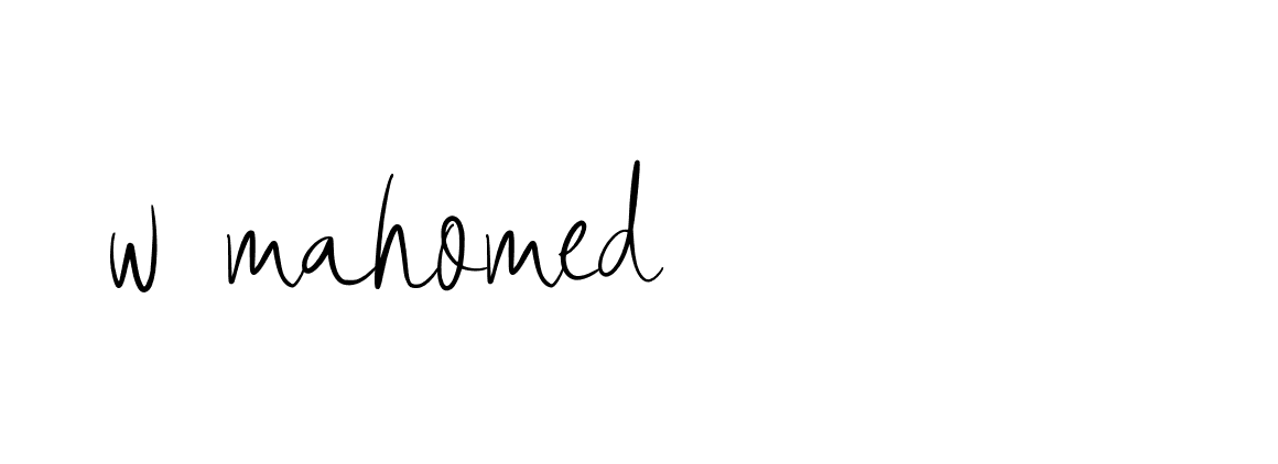 Signature of w-mahomed-