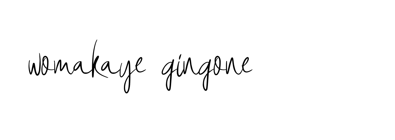 Signature of womakaye-gingone