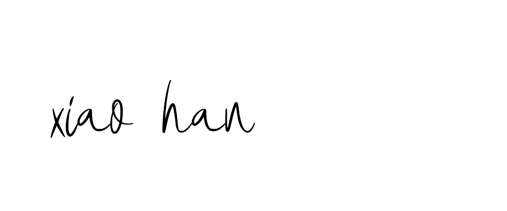 Signature of xiao-han