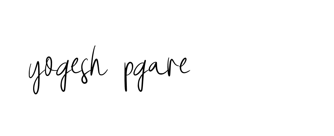 Signature of yogesh-pgare