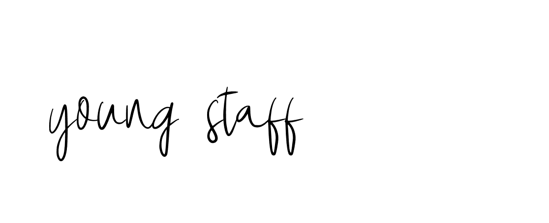 Signature of young-staff