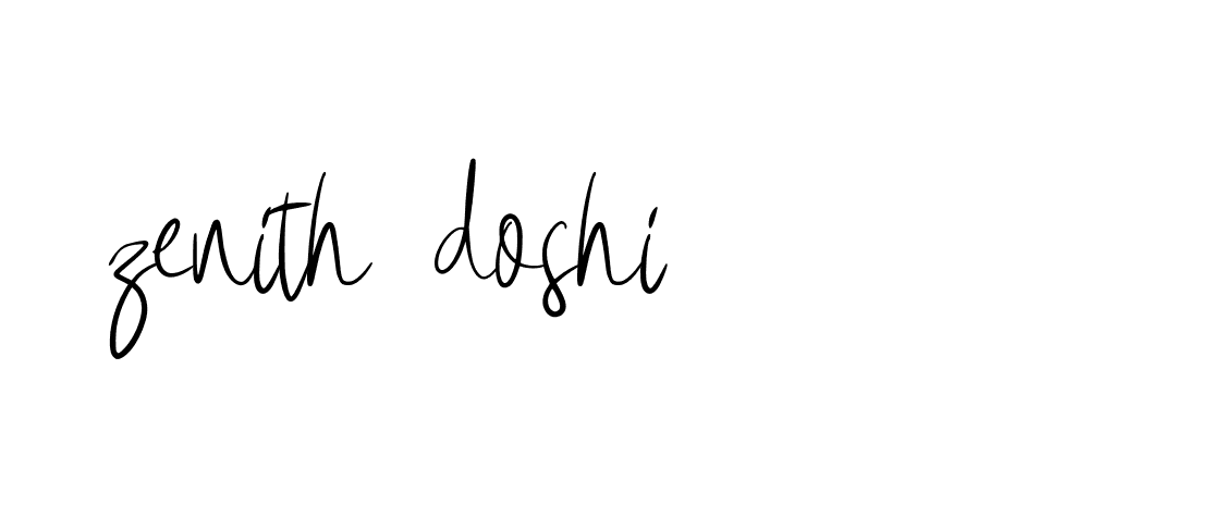 Signature of zenith-doshi