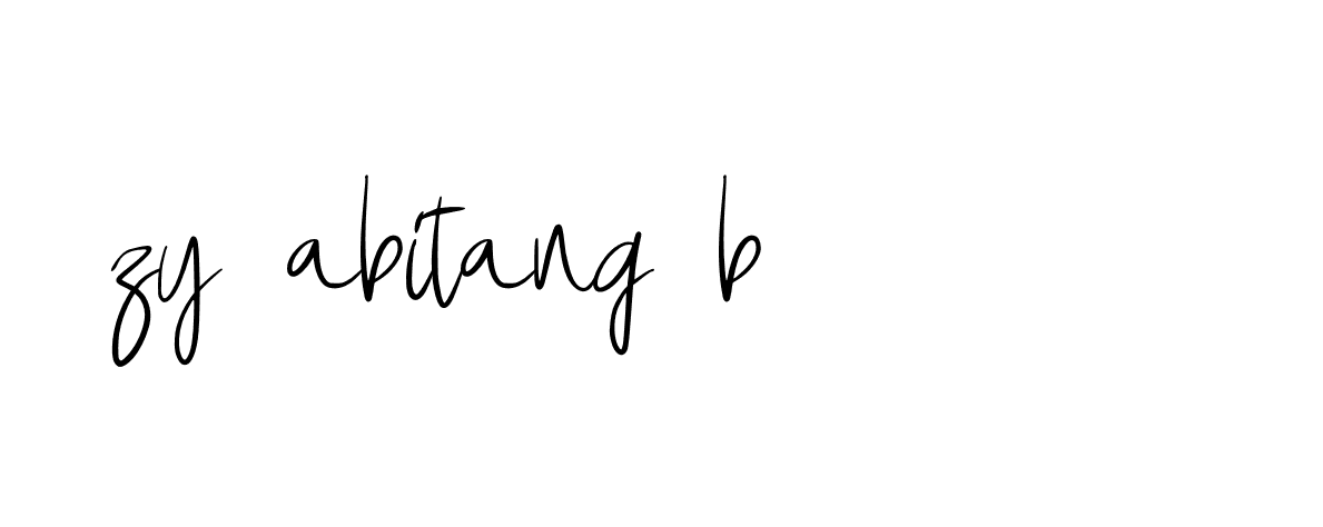 Signature of zy-abitang-b