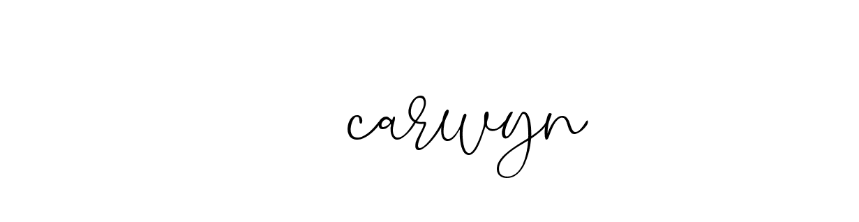 Signature of -----------carwyn