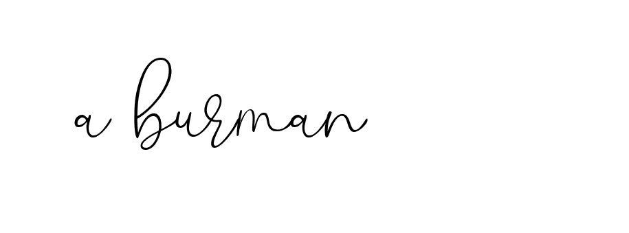 Signature of a-burman