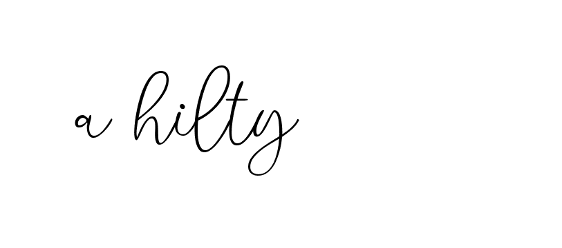 Signature of a-hilty