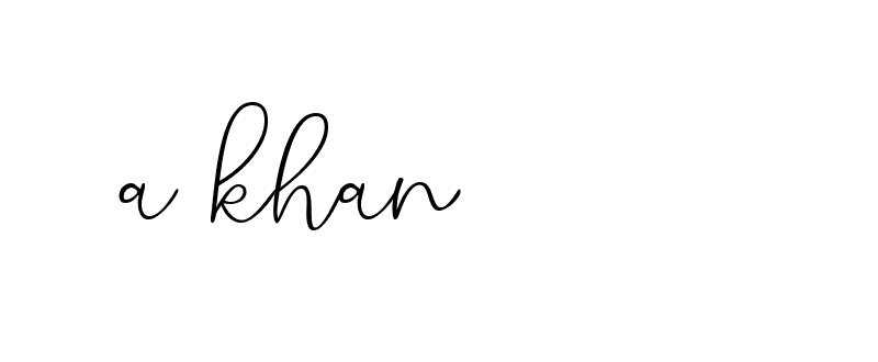 Signature of a-khan