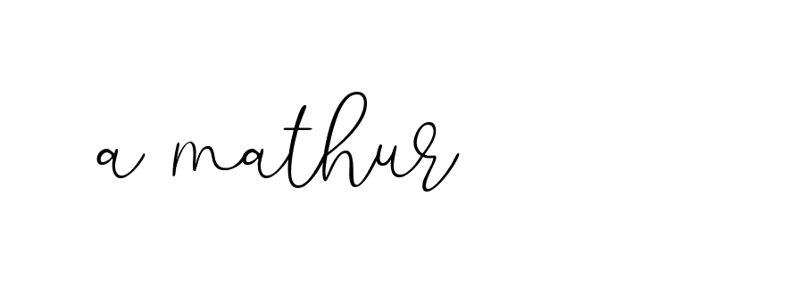 Signature of a-mathur