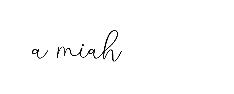 Signature of a-miah