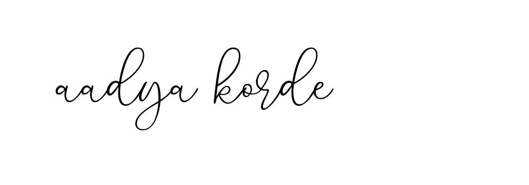 Signature of aadya-korde