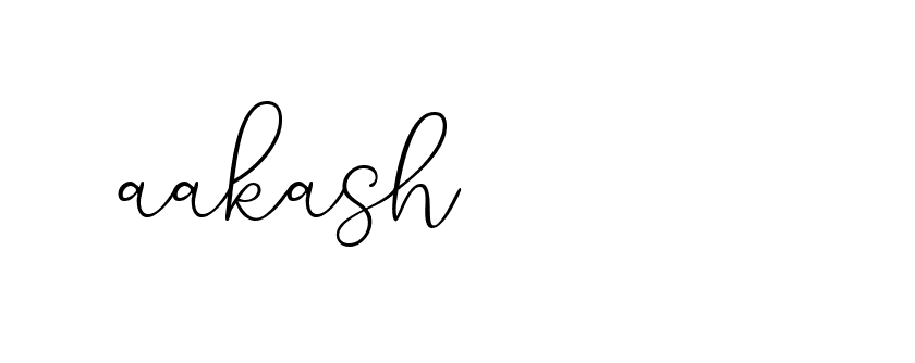 Signature of aakash-