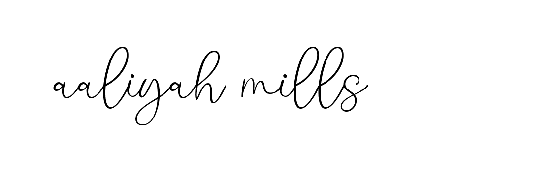 Signature of aaliyah-mills