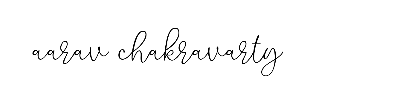 Signature of aarav-chakravarty