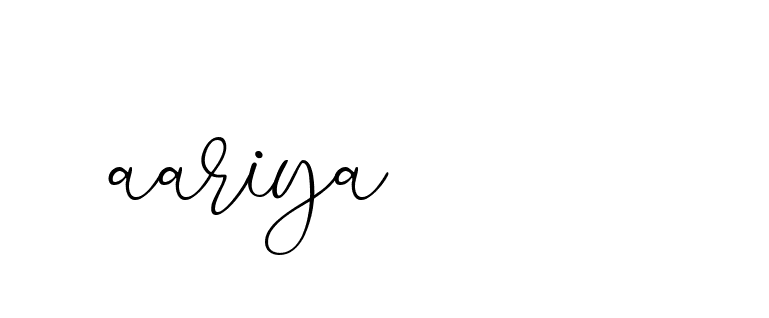 Signature of aariya