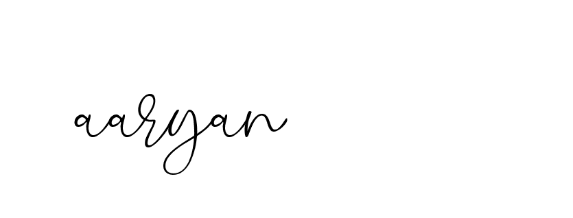 Signature of aaryan-