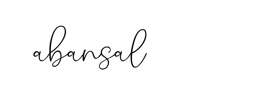 Signature of abansal