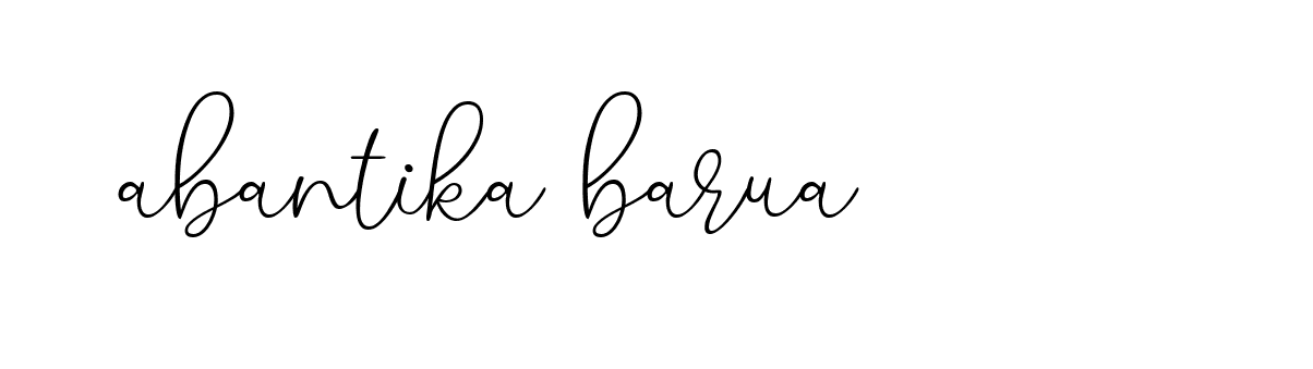 Signature of abantika-barua-