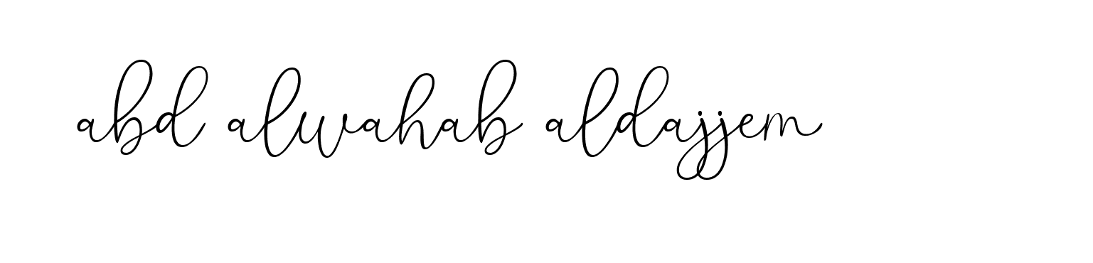 Signature of abd-alwahab-aldajjem