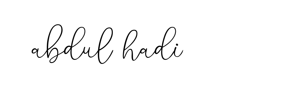 Signature of abdul-hadi