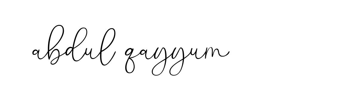 Signature of abdul-qayyum