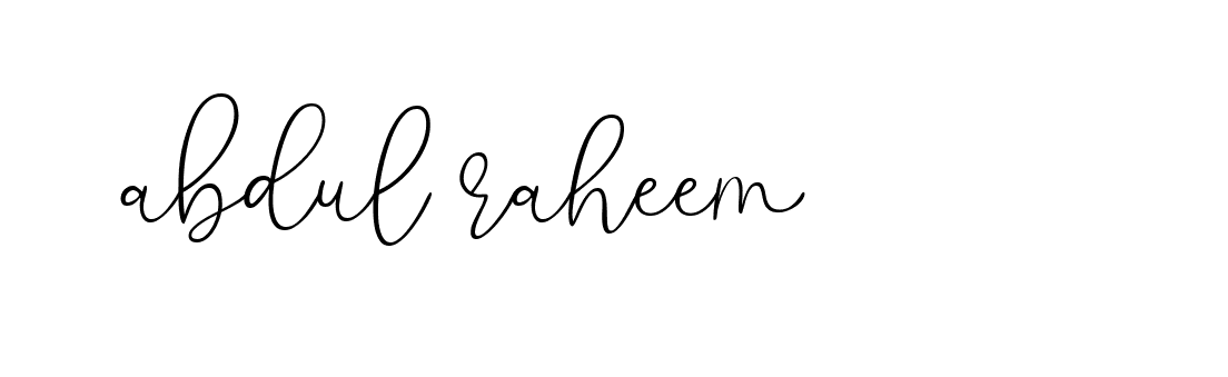 Signature of abdul-raheem