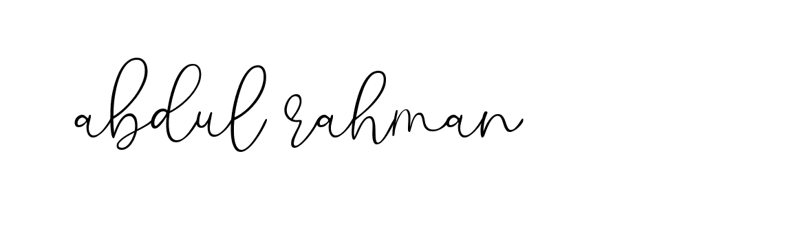 Signature of abdul-rahman