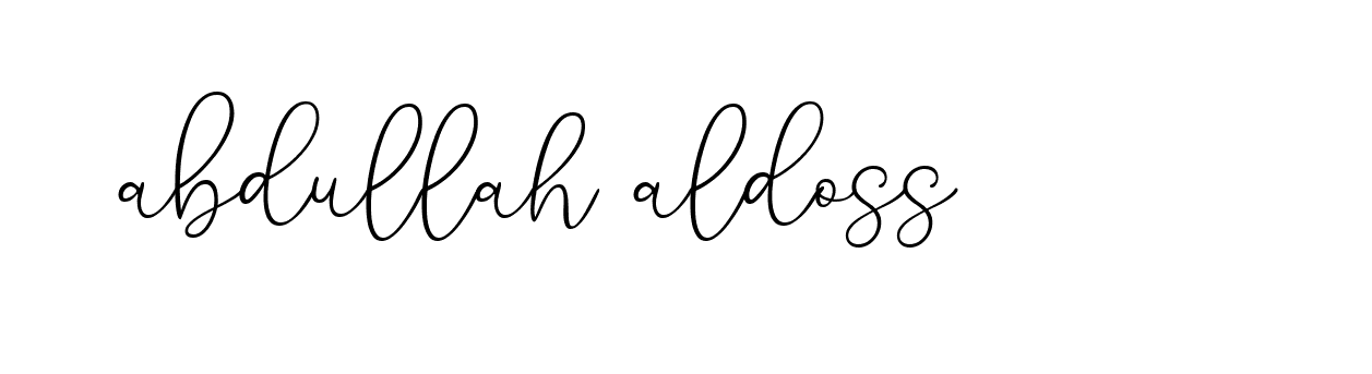 Signature of abdullah-aldoss