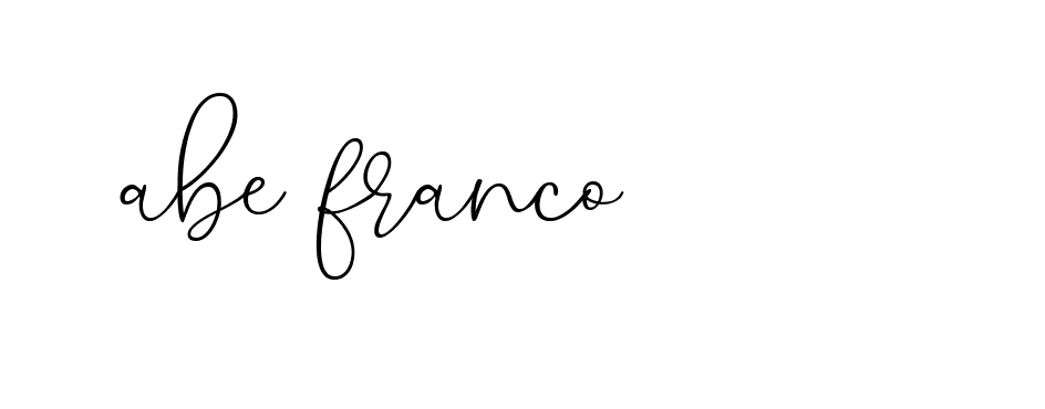 Signature of abe-franco