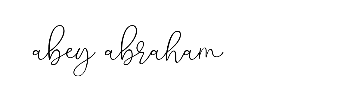 Signature of abey-abraham