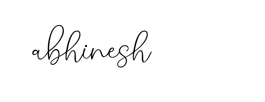 Signature of abhinesh