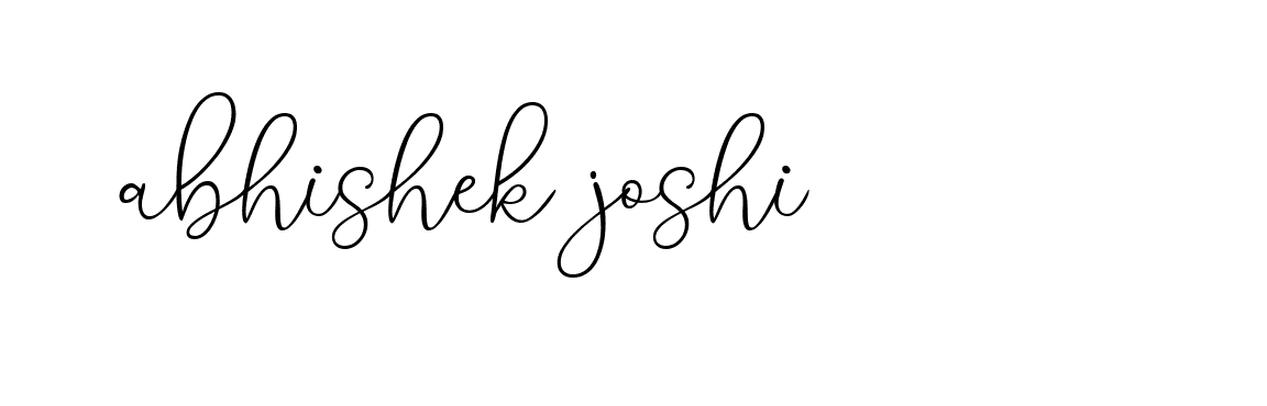 Signature of abhishek-joshi-