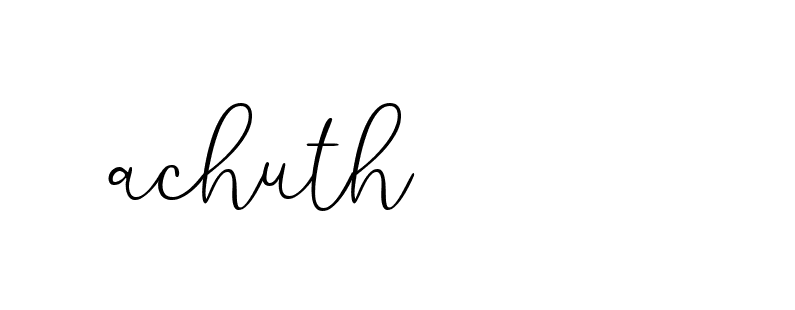 Signature of achuth