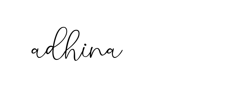 Signature of adhina