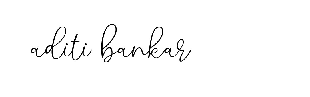 Signature of aditi-bankar-