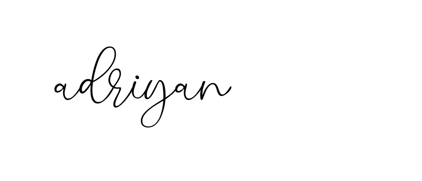 Signature of adriyan