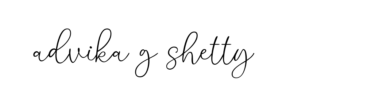 Signature of advika-g-shetty