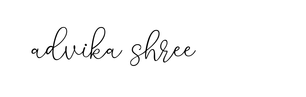 Signature of advika-shree