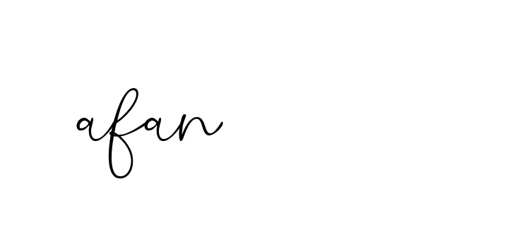 Signature of afan-