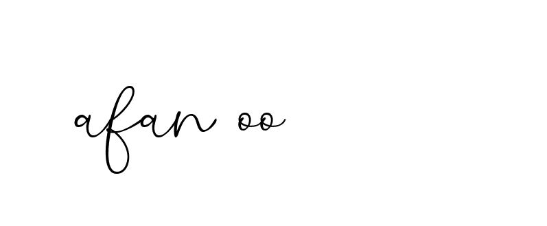 Signature of afan-oo