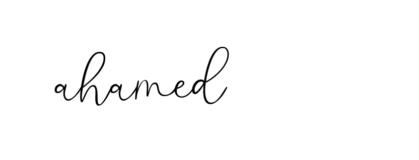 Signature of ahamed