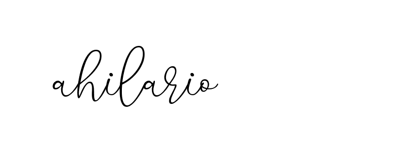 Signature of ahilario